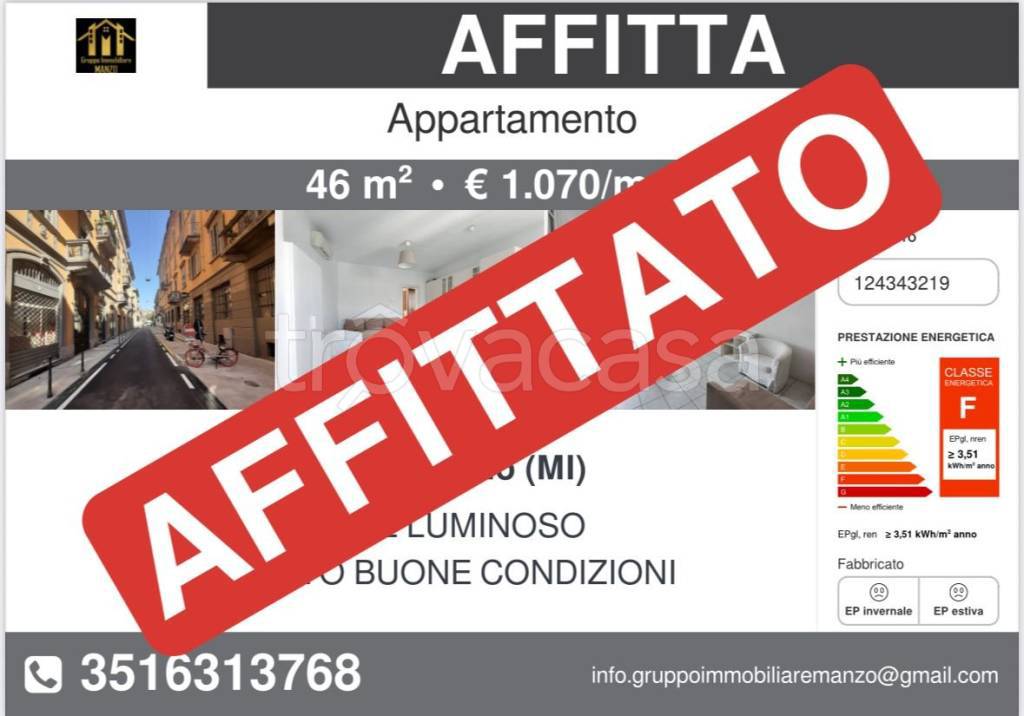 appartamento in affitto a Milano in zona Bocconi