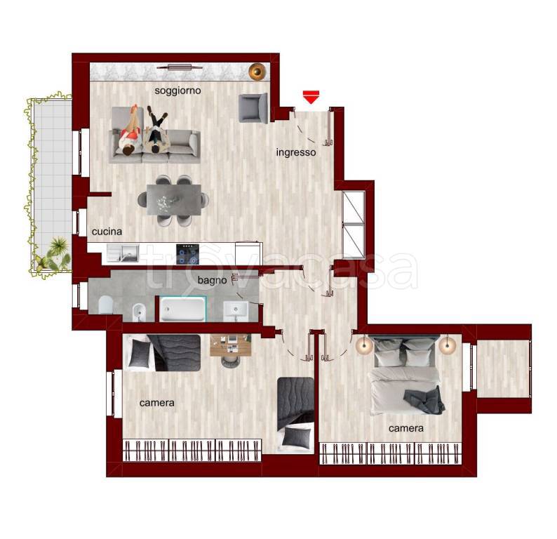 appartamento in affitto a Milano in zona Solari