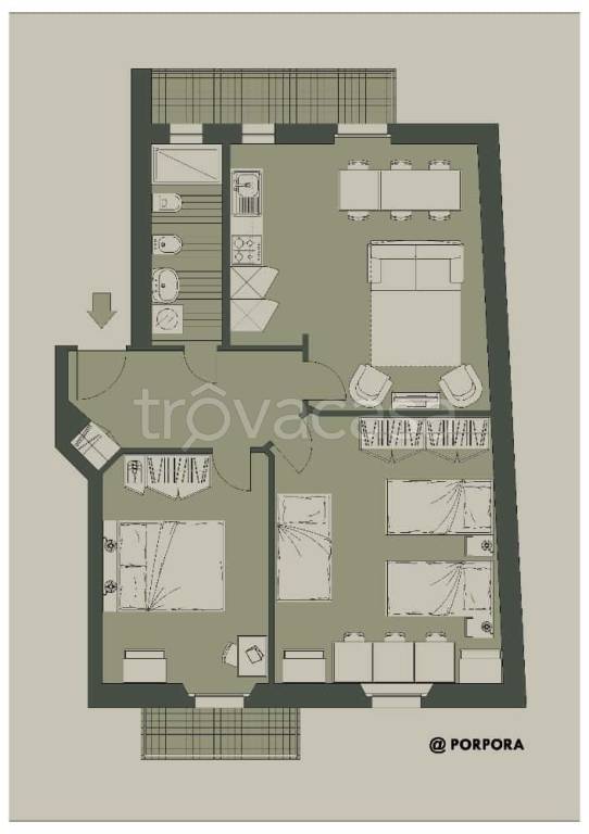 appartamento in affitto a Milano in zona Casoretto
