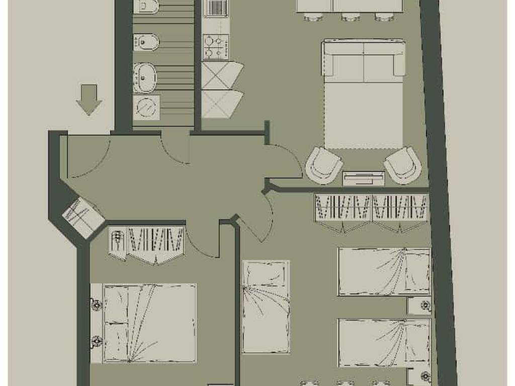 appartamento in affitto a Milano in zona Casoretto