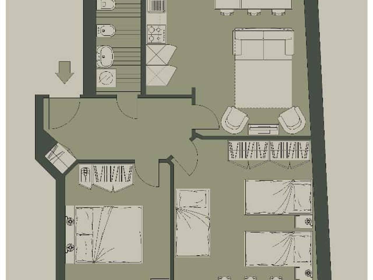 appartamento in affitto a Milano in zona Città Studi