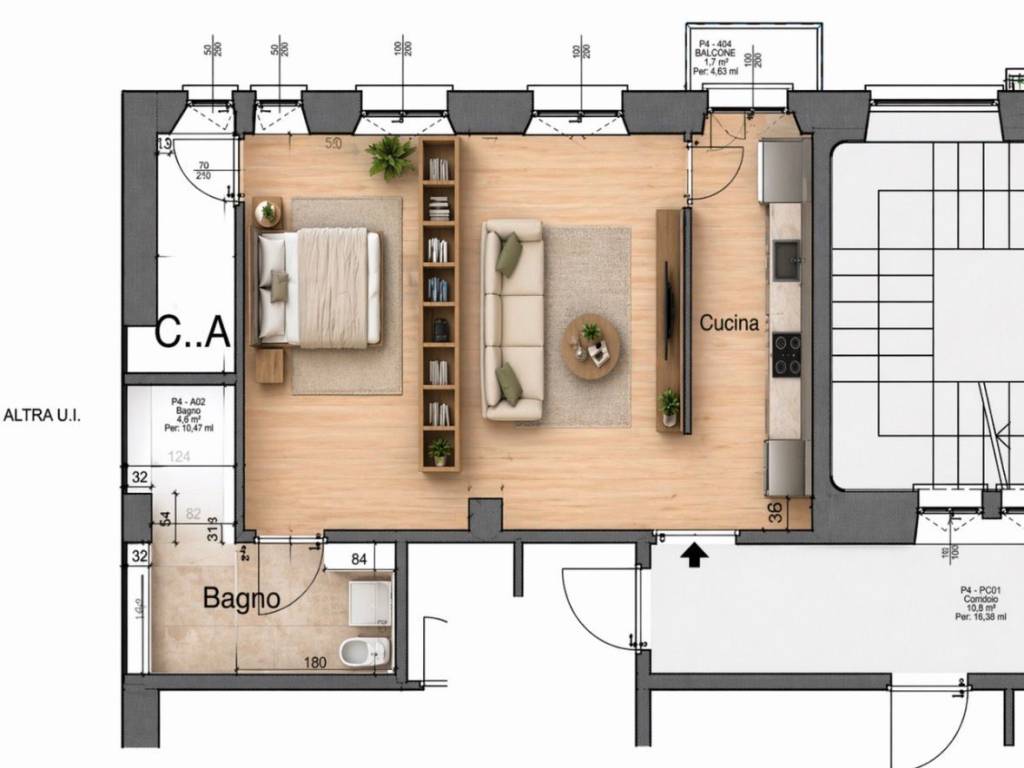 appartamento in affitto a Milano
