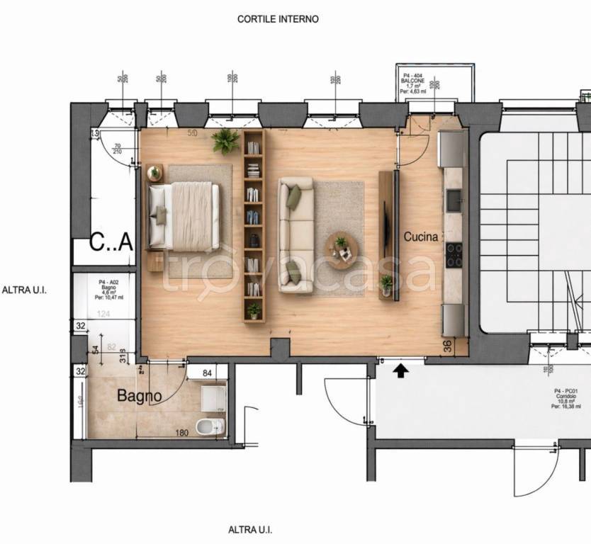 appartamento in affitto a Milano
