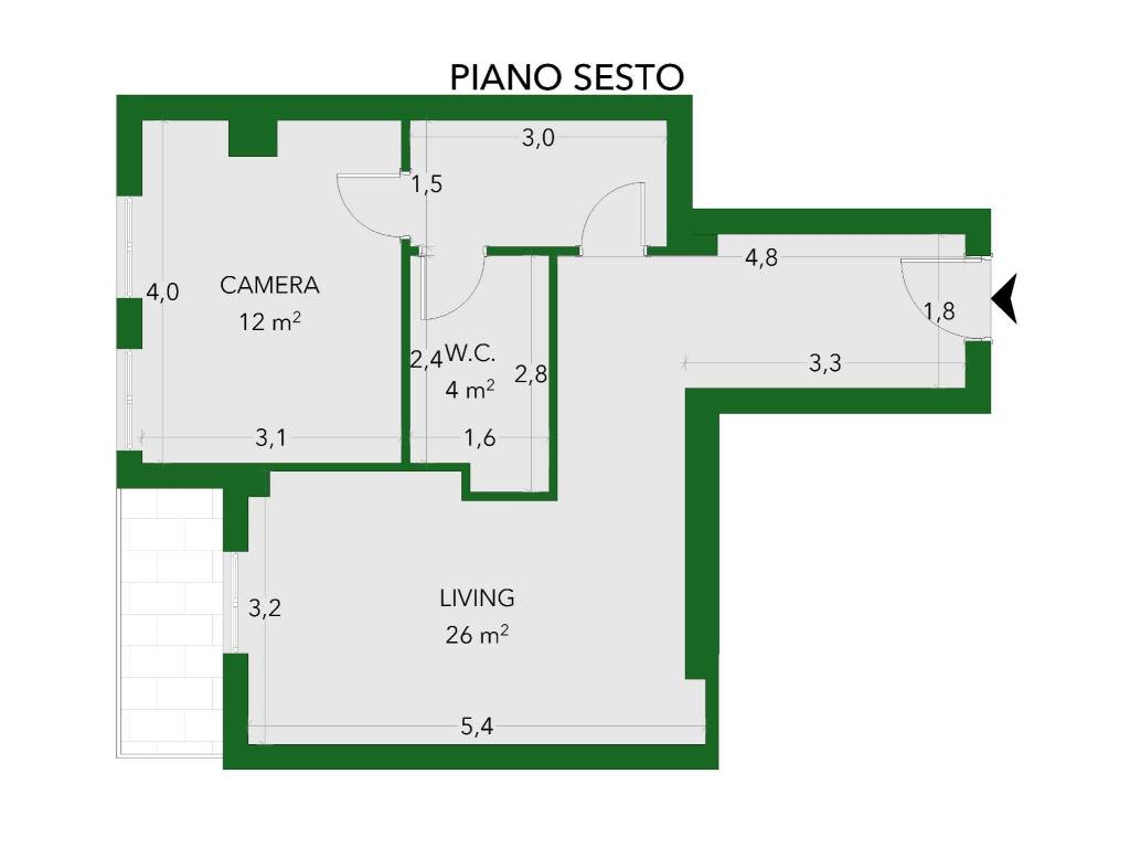 appartamento in affitto a Milano in zona Isola