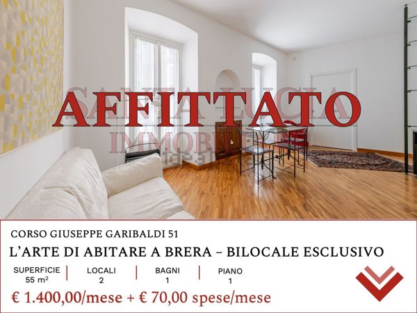appartamento in affitto a Milano in zona Brera