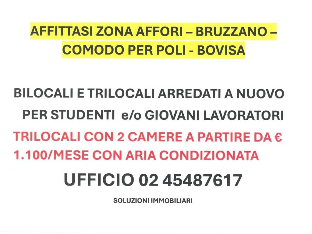 appartamento in affitto a Milano