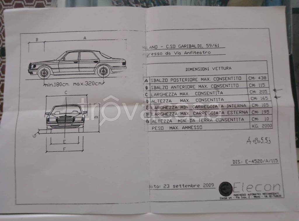 box auto in affitto a Milano in zona Porta Garibaldi