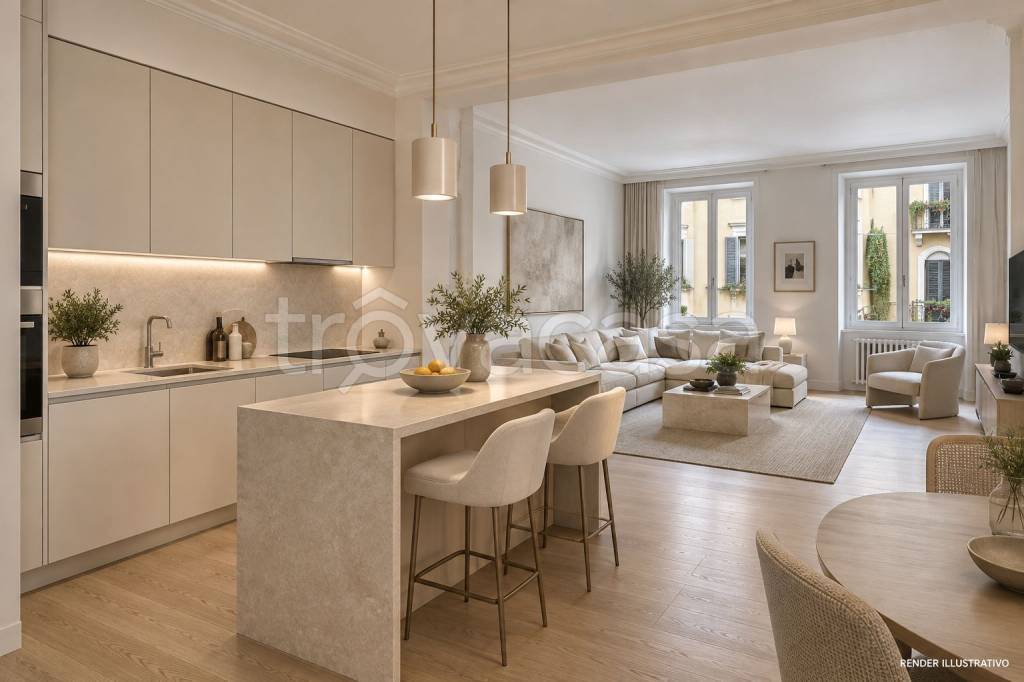 appartamento in affitto a Milano in zona Brera