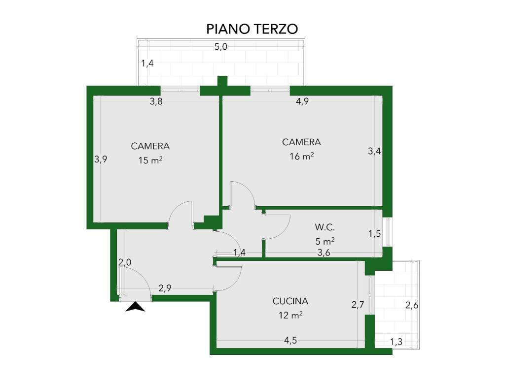 appartamento in affitto a Pero