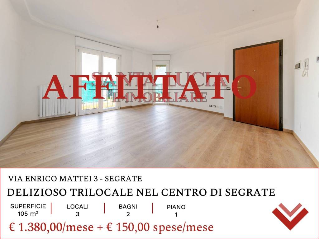 appartamento in affitto a Segrate in zona Rovagnasco