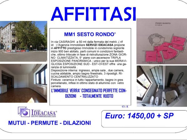 appartamento in affitto a Sesto San Giovanni in zona Rondò/Torretta
