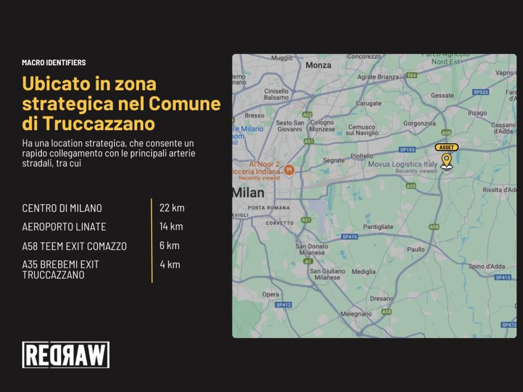 locale commerciale in affitto a Truccazzano
