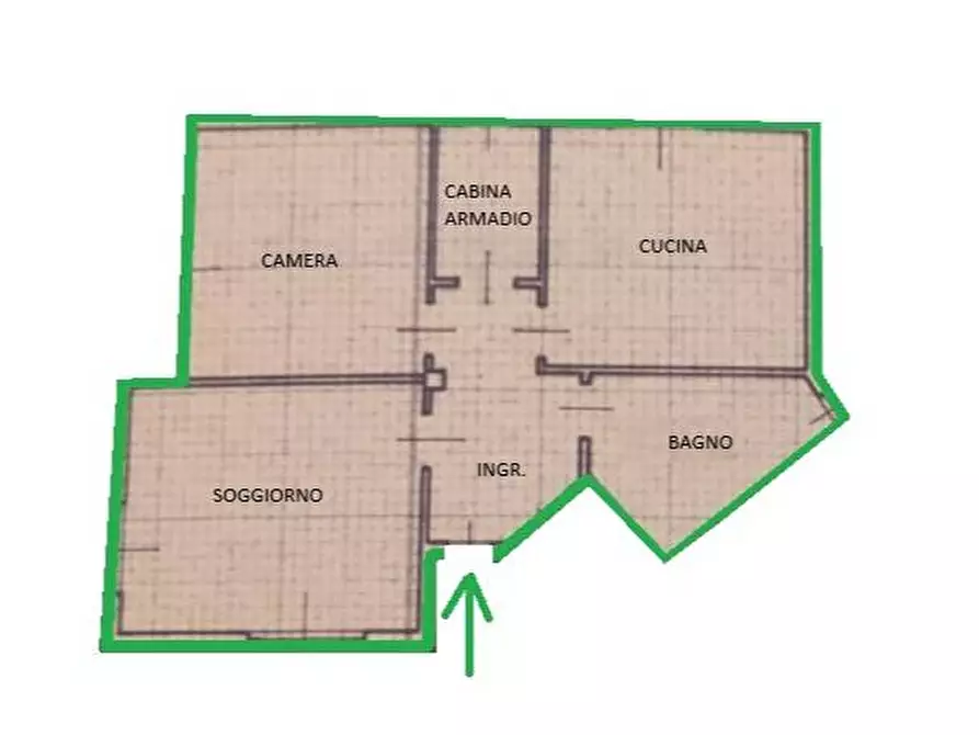 appartamento in affitto ad Azzano San Paolo