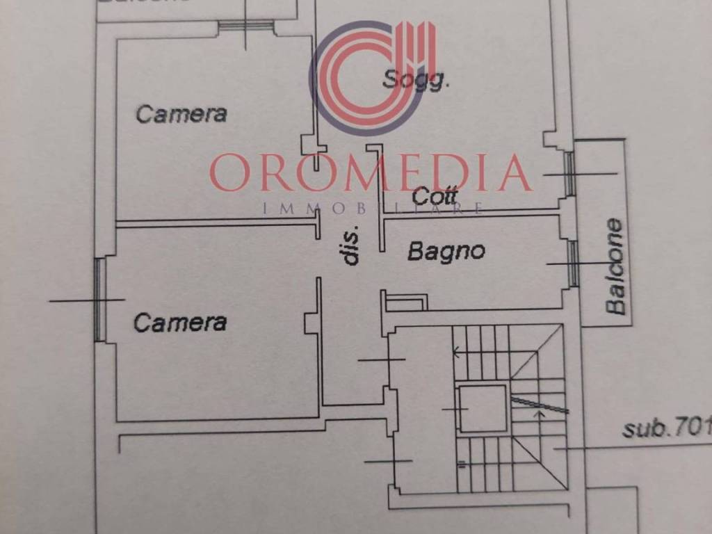 appartamento in affitto a Bergamo in zona Colognola