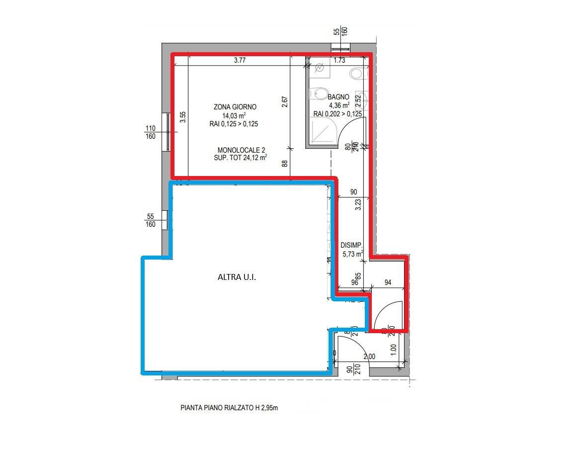 monolocale in affitto a Bergamo in zona Bergamo Centro