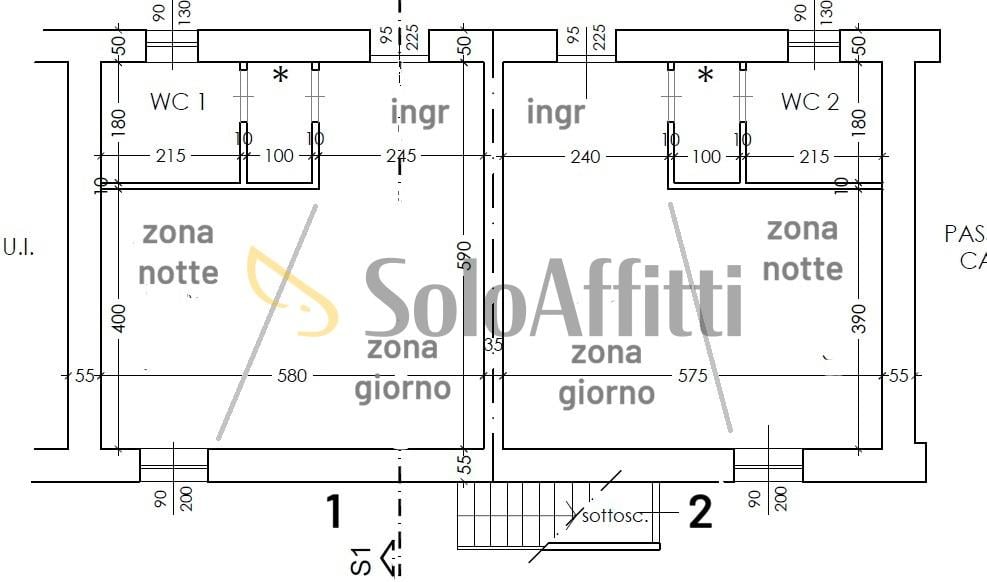 appartamento in affitto ad Airasca
