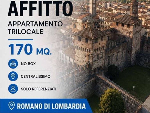 appartamento in affitto a Romano di Lombardia in zona Piscine
