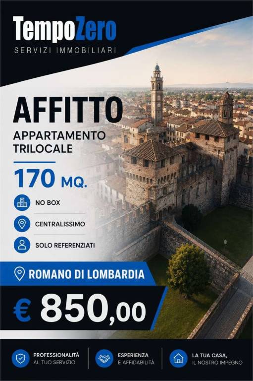 appartamento in affitto a Romano di Lombardia in zona Piscine