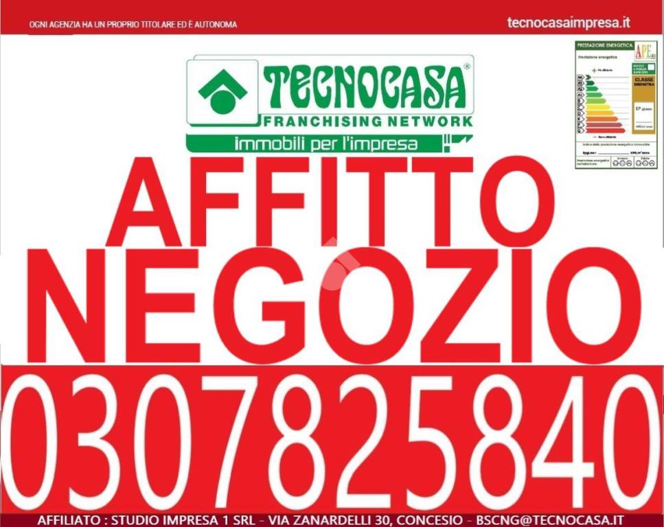 negozio in affitto a Brescia in zona San Rocchino