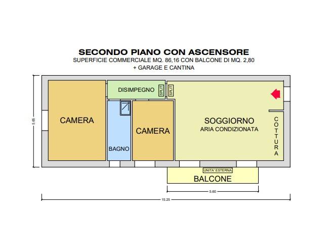 appartamento in affitto a Brescia in zona Crocifissa di Rosa