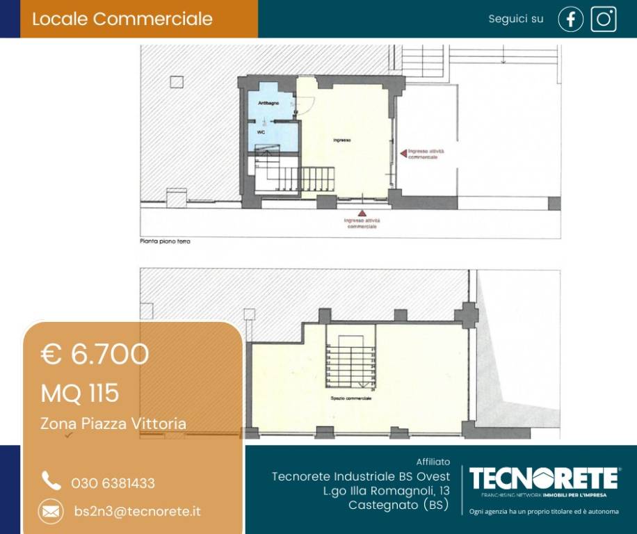 appartamento in affitto a Brescia in zona Centro Storico