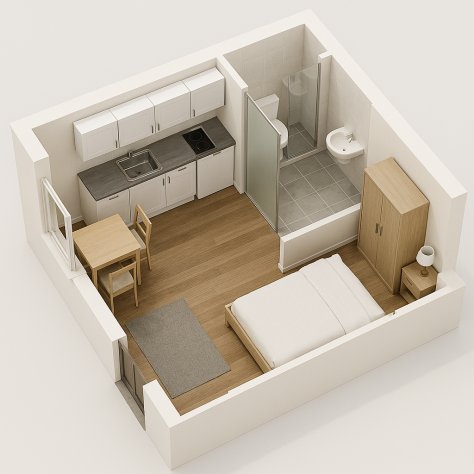 monolocale in affitto a Voghera