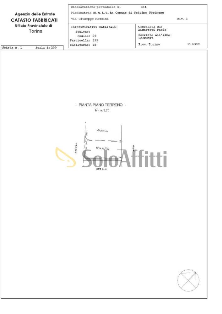 locale di sgombero in affitto a Settimo Torinese