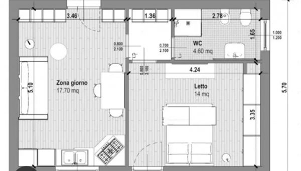 appartamento in affitto a Torino in zona Lingotto