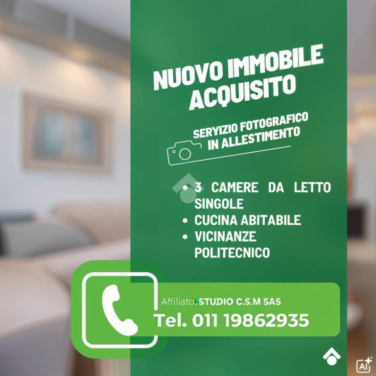 appartamento in affitto a Torino in zona Cenisia