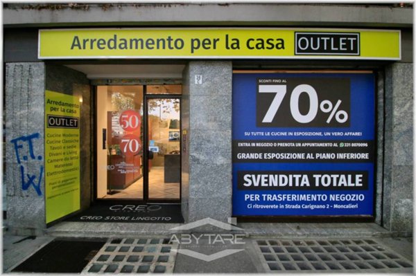 negozio in affitto a Torino in zona Mirafiori Sud