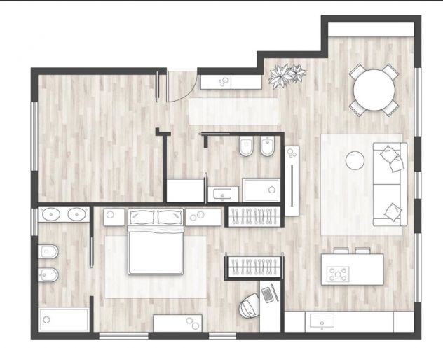appartamento in affitto a Torino in zona Lingotto