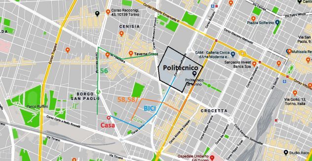 camera singola in affitto a Torino in zona Borgo San Paolo