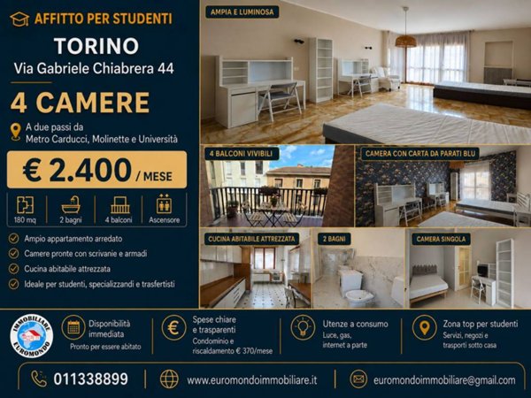 appartamento in affitto a Torino in zona San Salvario