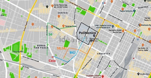 appartamento in affitto a Torino in zona Borgo San Paolo