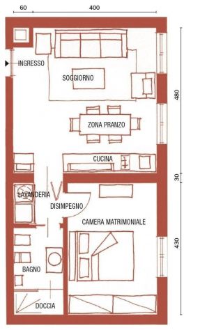 appartamento in affitto a Torino in zona Madonna di Campagna