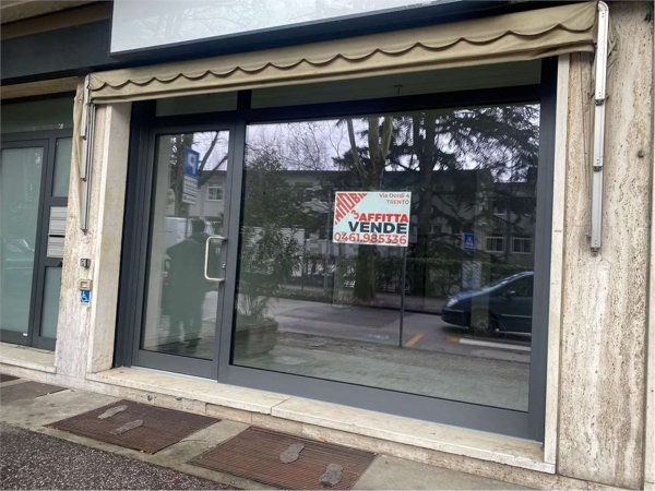 negozio in affitto a Trento in zona Bolghera