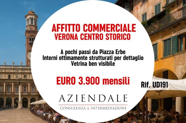 negozio in affitto a Verona in zona Centro Storico