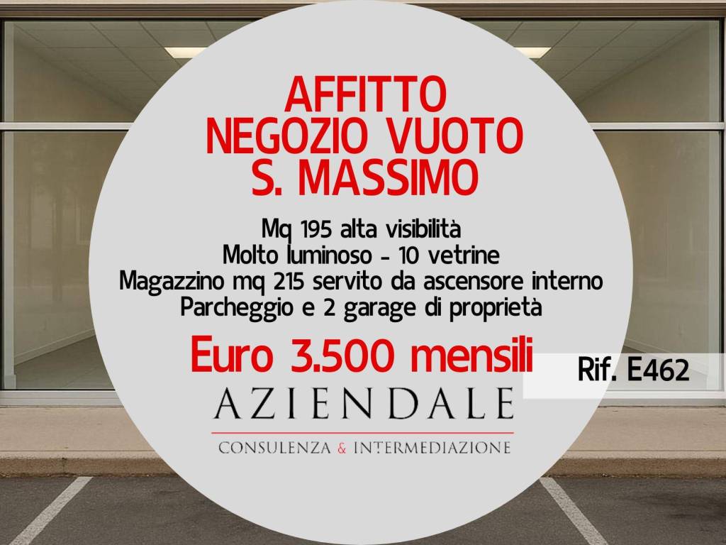negozio in affitto a Verona in zona San Massimo all'Adige
