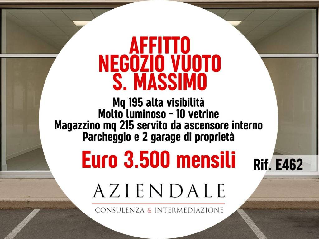 negozio in affitto a Verona in zona San Massimo all'Adige