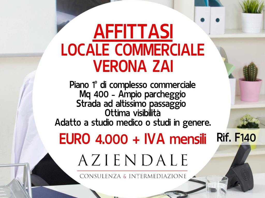 negozio in affitto a Verona in zona Golosine