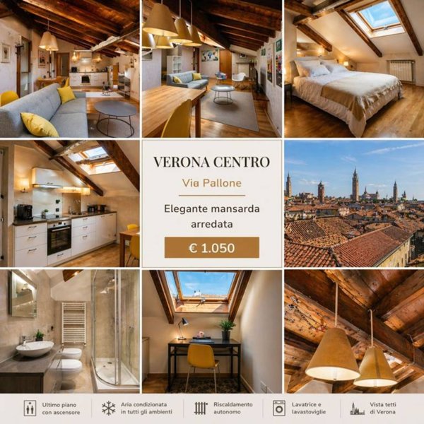 appartamento in affitto a Verona in zona Centro Storico