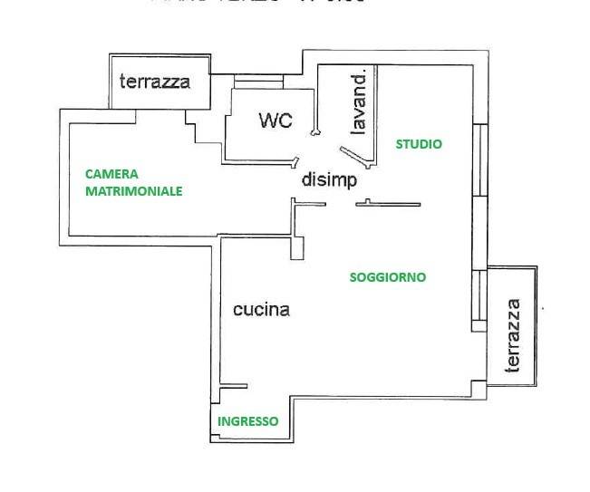 appartamento in affitto a Verona in zona Borgo Trento