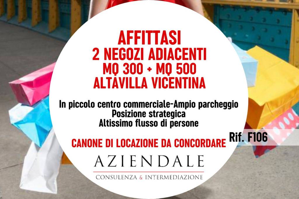 negozio in affitto ad Altavilla Vicentina