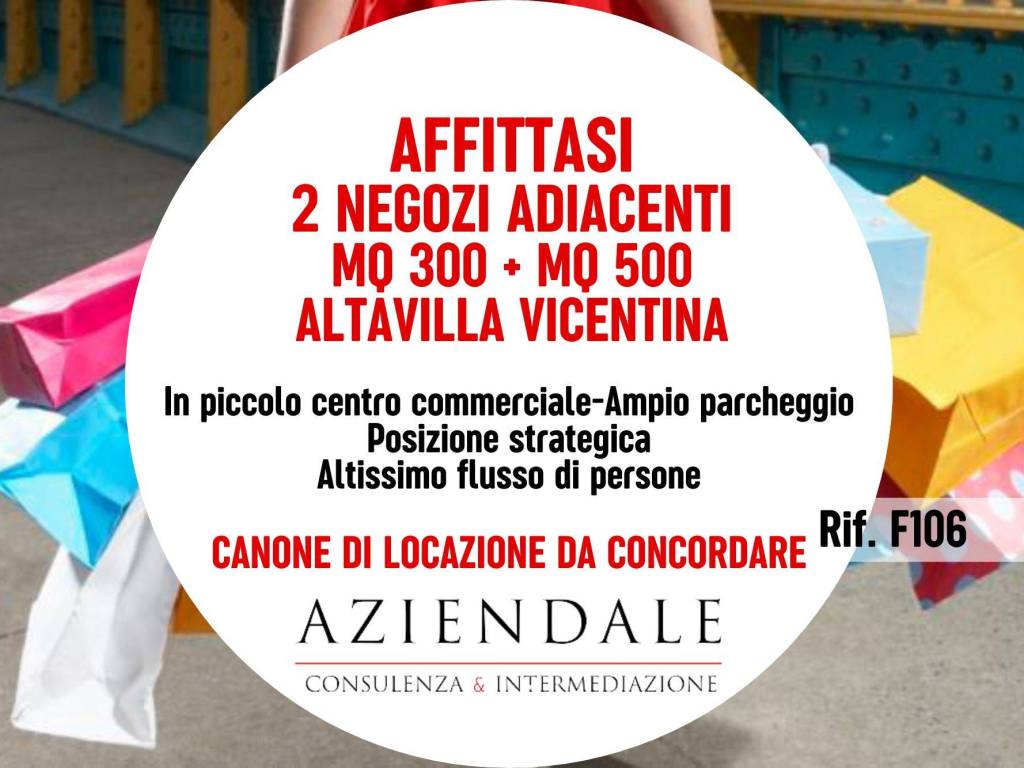 negozio in affitto ad Altavilla Vicentina