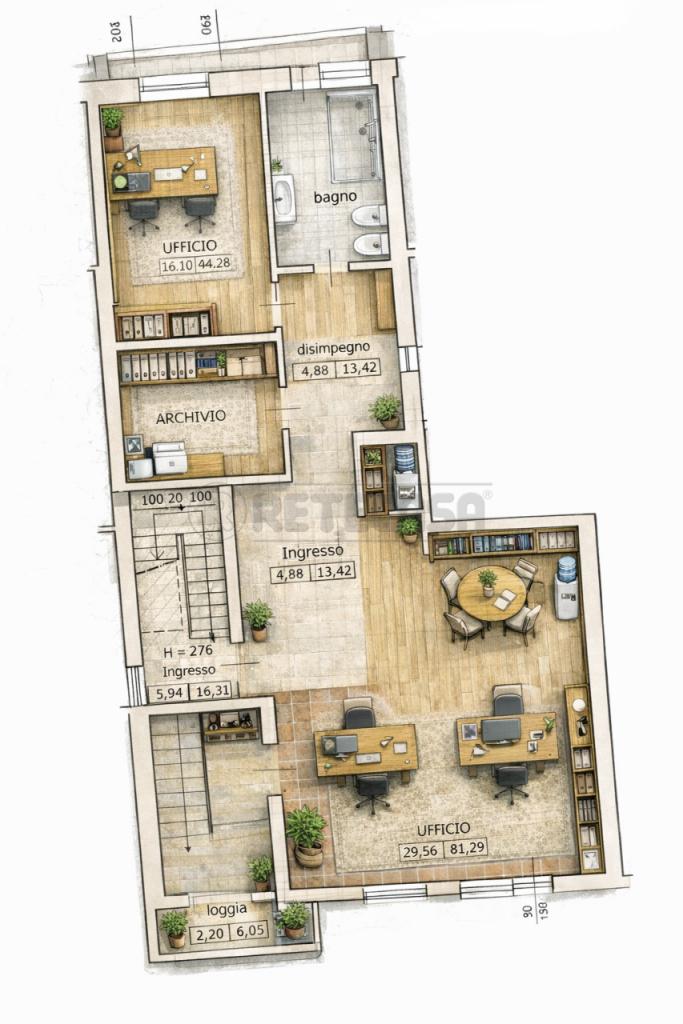 ufficio in affitto a Torri di Quartesolo