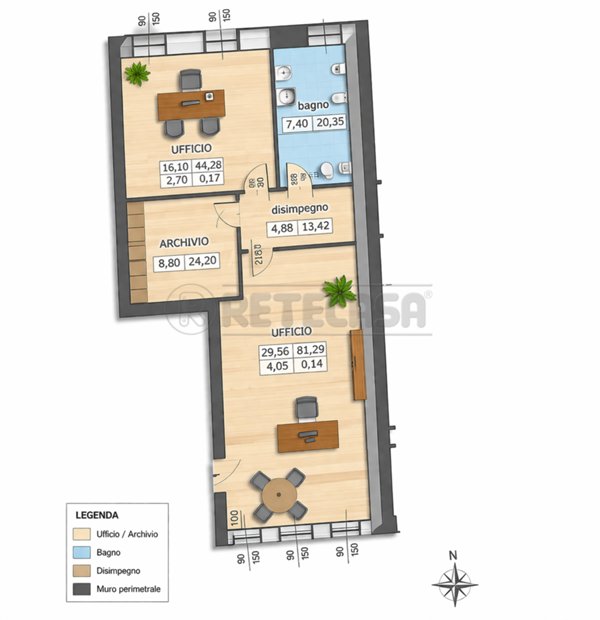 ufficio in affitto a Torri di Quartesolo