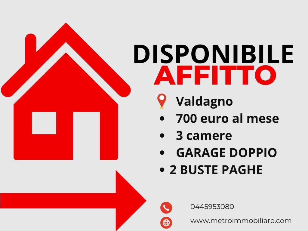 appartamento in affitto a Valdagno