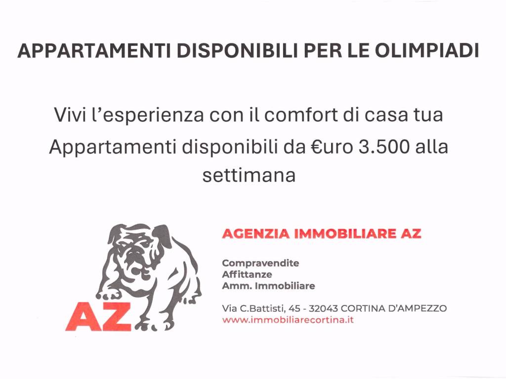appartamento in affitto a Cortina d'Ampezzo