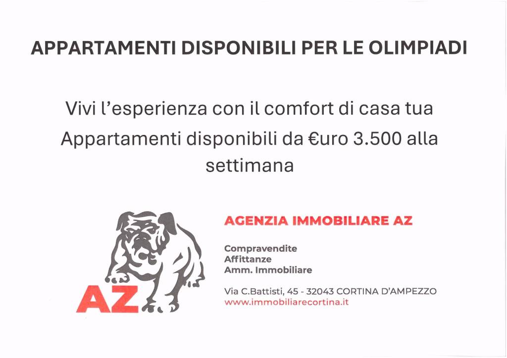 appartamento in affitto a Cortina d'Ampezzo