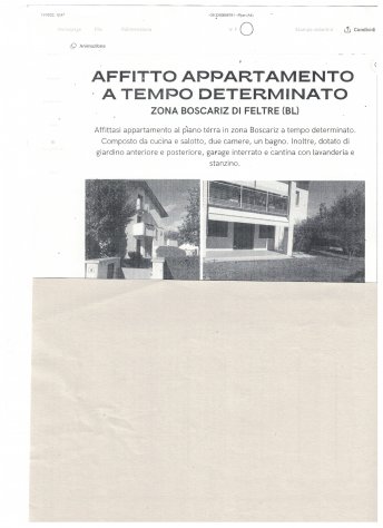 appartamento in affitto a Feltre